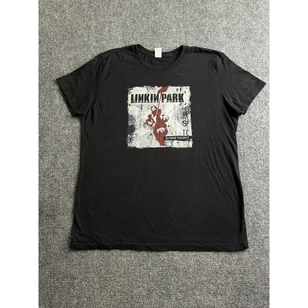 Mens Linkin Park Hybrid Theory Black Graphic Band T-Shirt, Size XL